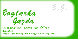 boglarka gazda business card